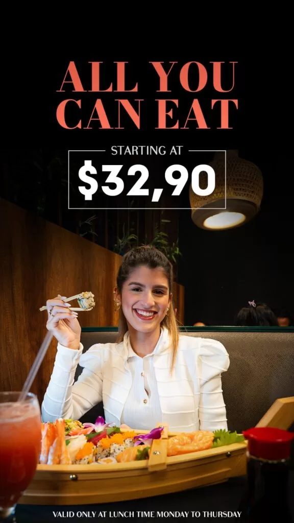 Savor an endless sushi feast for just $32.90.