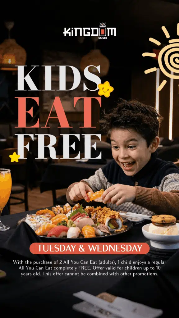 Kids Eat Free on Tuesday & Wednesday!