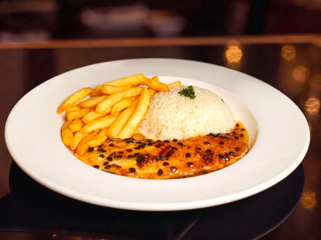 Tilapia Fillet & Passion Fruit Sauce - Premium Japanese Cuisine at Kingdom Sushi