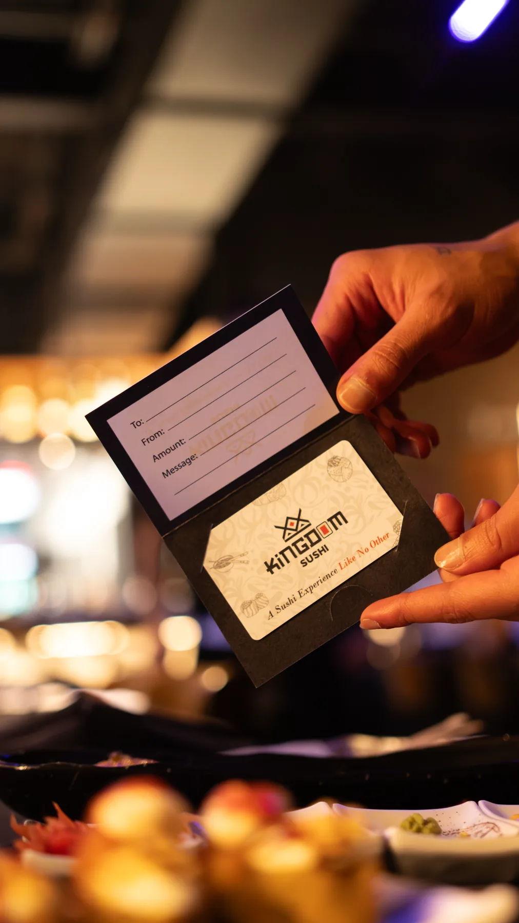 A GIFT FOR
ANY OCCASION - Kingdom Sushi