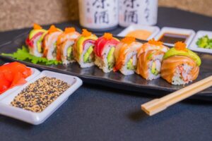 Rainbow Roll A La Carte (8 pieces)