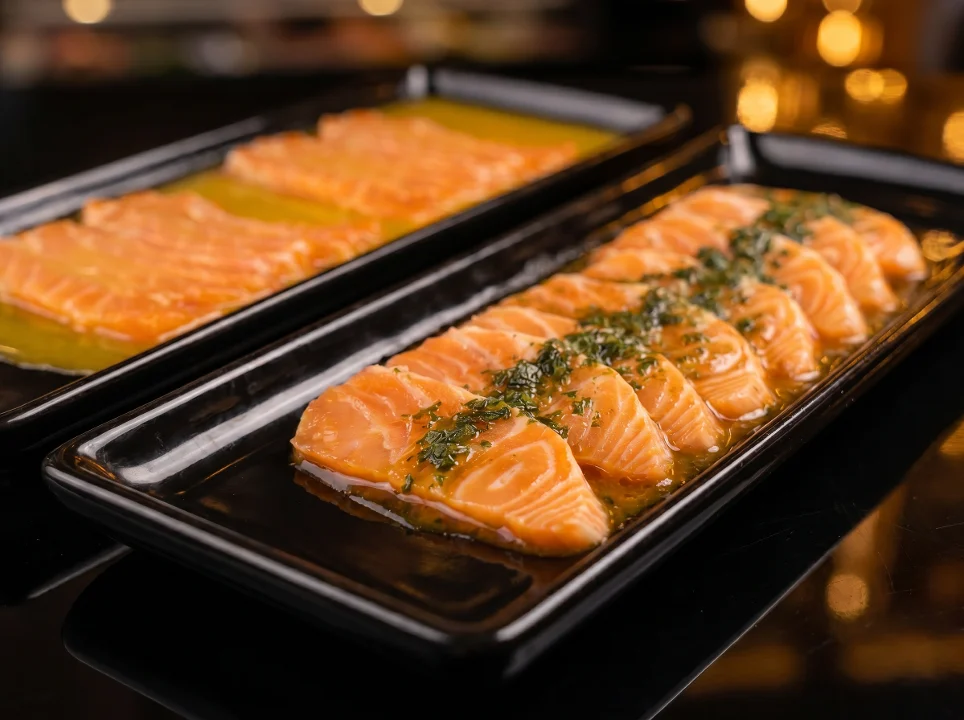 Salmon Carpaccio (16 pcs) - Premium Japanese Cuisine at Kingdom Sushi