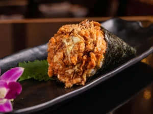 Grilled Salmon Temaki