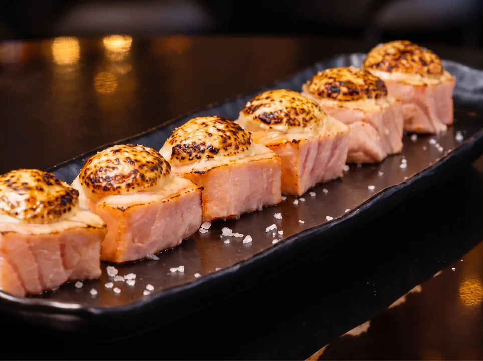Truffle Salmon Bites (6 pcs) - Premium Japanese Cuisine at Kingdom Sushi